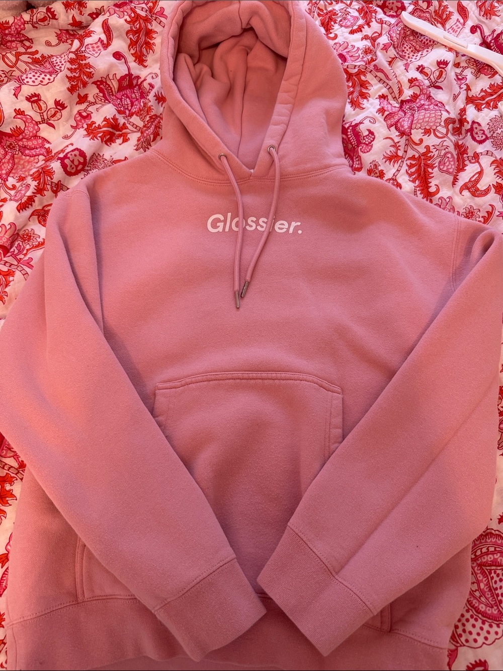 Adorable Pink glossier hoodie XS